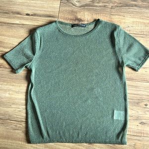 Brandy Melville sheer glitter top